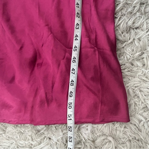 LIONESS Magenta Walk The Line Satin Midi Dress Size XXL - Picture 15 of 15